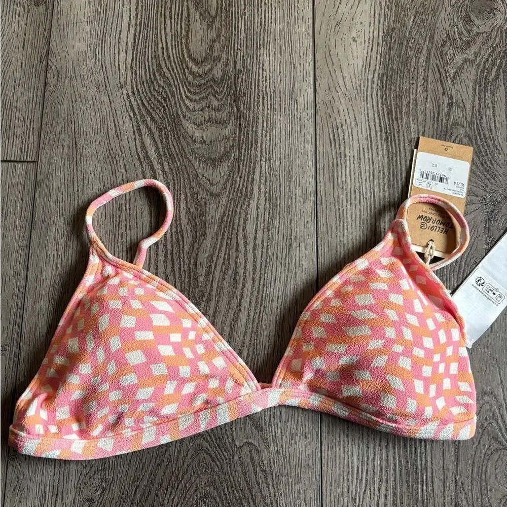 Billabong island song Ceci triangle multicolor bikini top